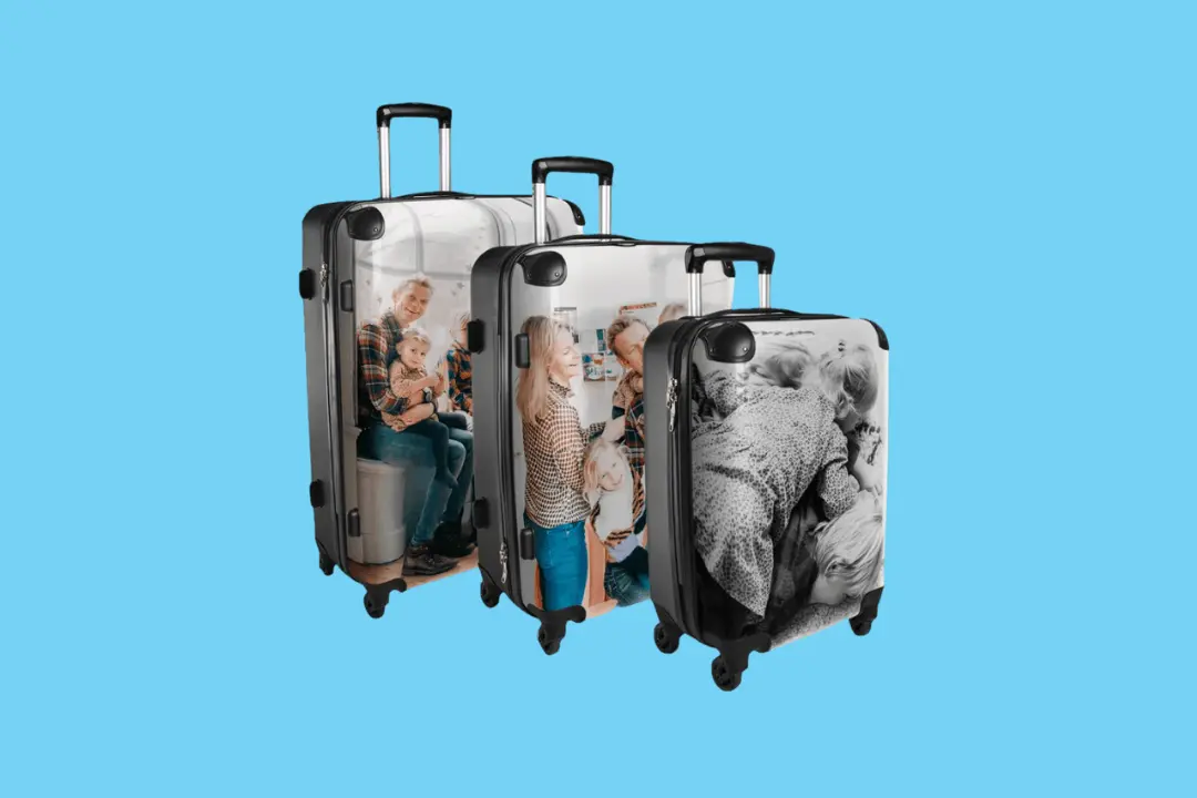 Gepersonaliseerde koffer bedrukken met eigen foto